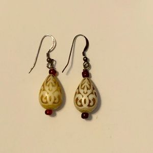 Simple Beaded Dangle Earrings